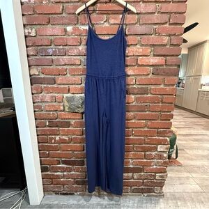 OFFLINE By Aerie Summer Lights‎ Terry Jumpsuit Navy Blue Size Small NWOT